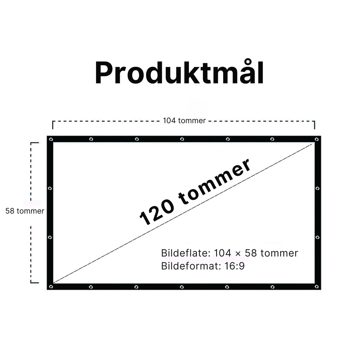 Portabelt projektorlerret